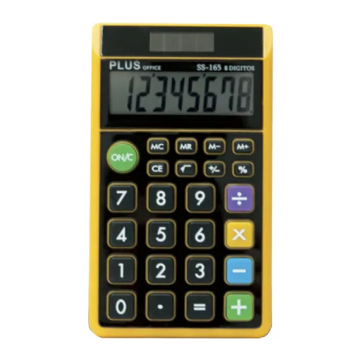 Calculadora Plus Ss-165 Laranja