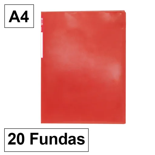 Portfolio Plus A4 20 Fls Vermelho