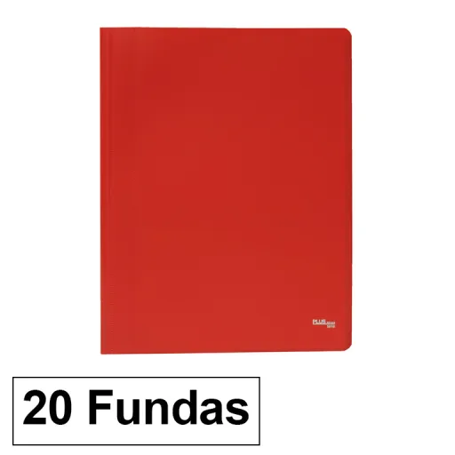 Portfolio Plus A4 Eco 20 Fls Vermelho