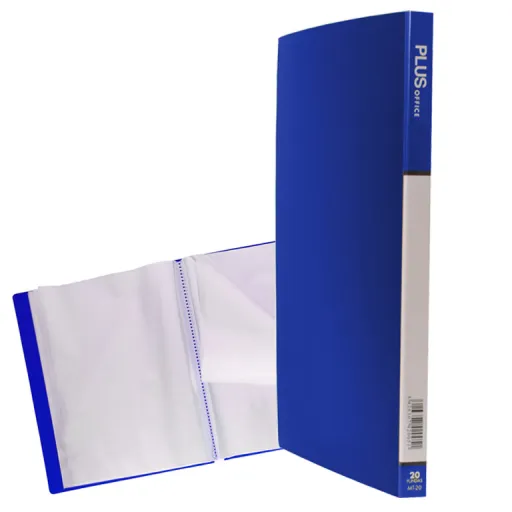 Portfolio Plus A4 Capa Rígida 20 Fls Azul