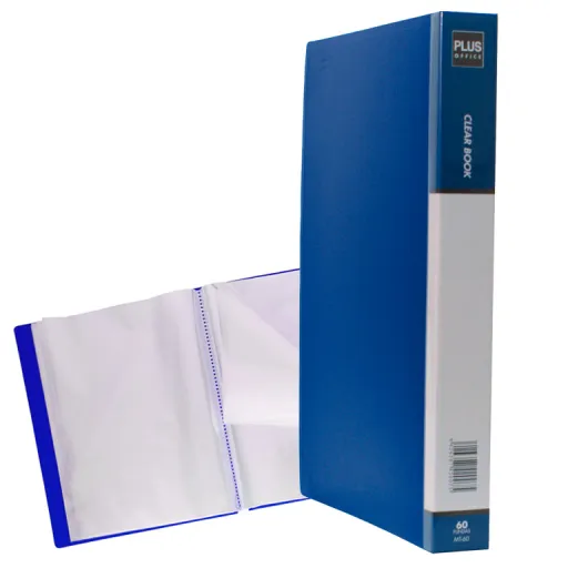 Portfolio Plus A4 Capa Rígida 60 Fls Azul