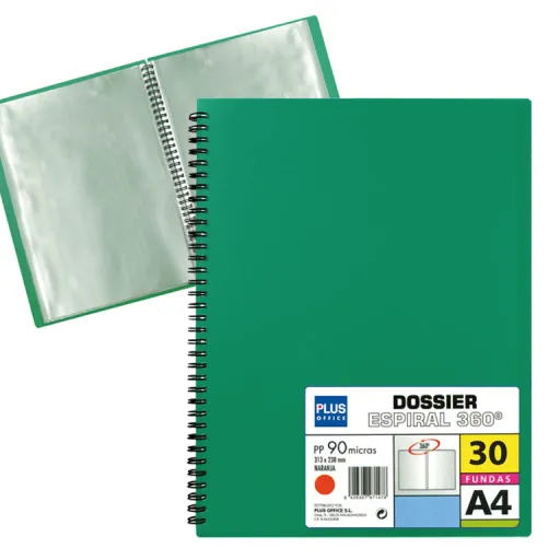 Portfolio Plus Espiral 30 Fls Verde