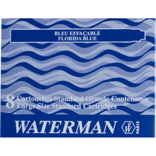 Recarga Tinta Caneta Waterman Azul 8Un.