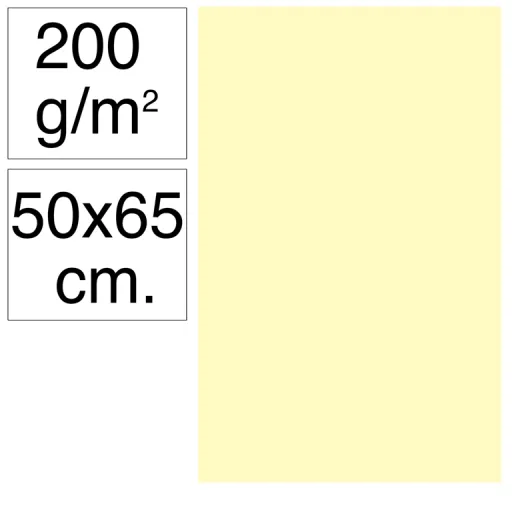 Cartolina Campus 50X65 200G Creme