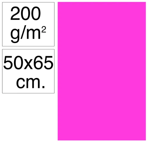 Cartolina Campus 50X65 200G Fucsia