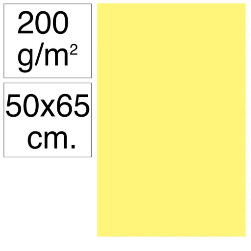 Cartolina Campus 50X65 200G Limão