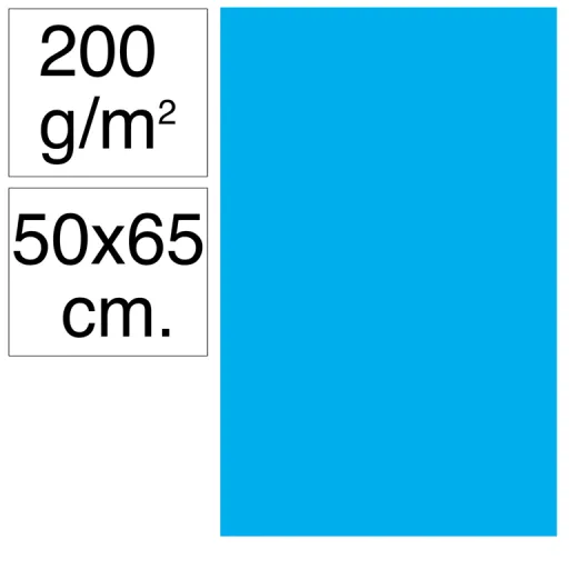 Cartolina Campus 50X65 200G Azul