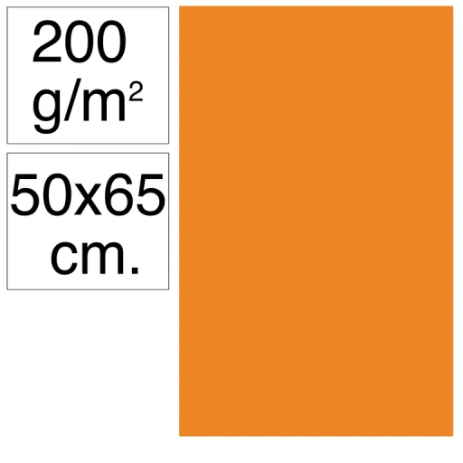 Cartolina Campus 50X65 200G Laranja