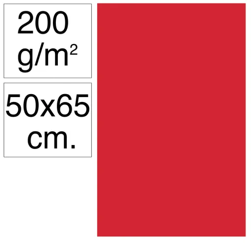 Cartolina Campus 50X65 200G Vermelho