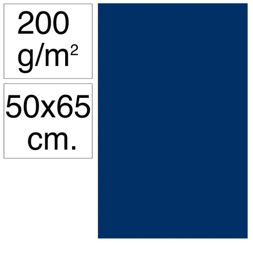 Cartolina Campus 50X65 200G Azul Ultramar