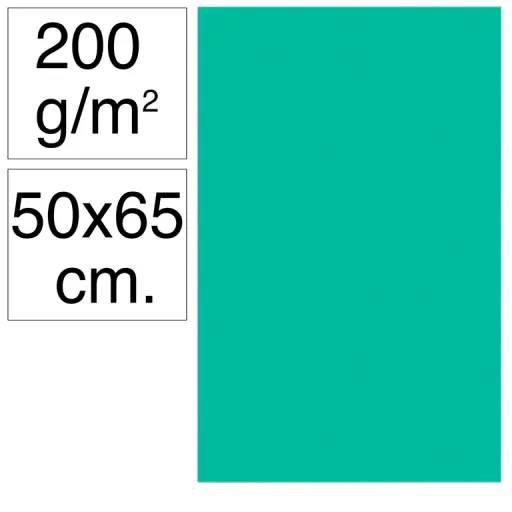 Cartolina Campus 50X65 200G Verde Menta