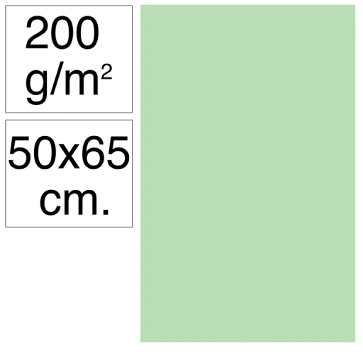 Cartolina Campus 50X65 200G Verde Maça