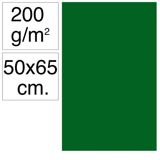 Cartolina Campus 50X65 200G Verde Selva