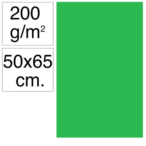 Cartolina Campus 50X65 200G Verde Bilhar