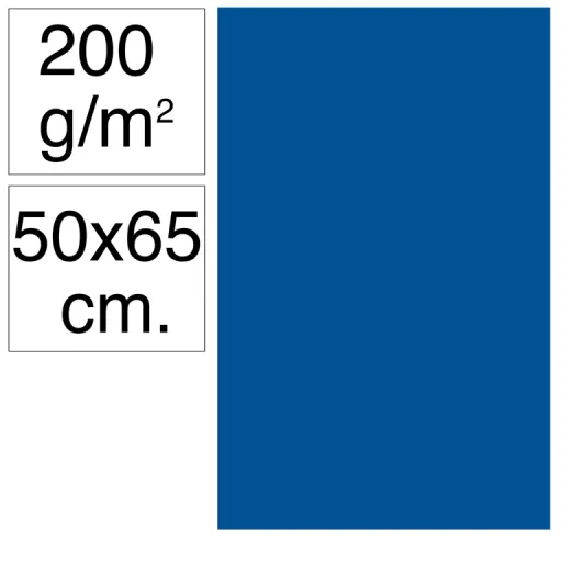 Cartolina Campus 50X65 200G Azul Marinho