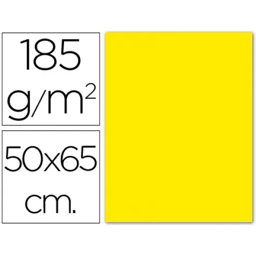 Cartolina Guarro 50X65 185G Amarelo Canário