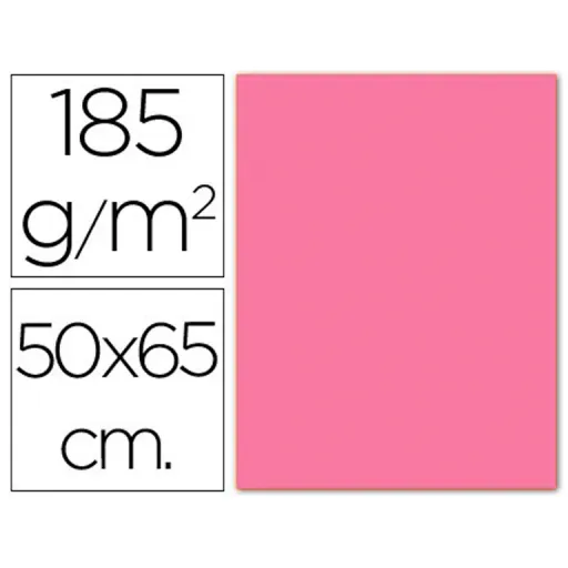 Cartolina Guarro 50X65 185G Rosa