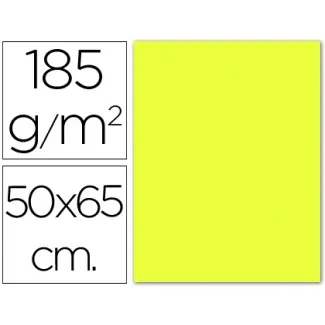 Cartolina Guarro 50X65 185G Amarelo Limão