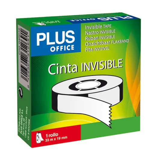 Fita Cola Invisível Plus 19mmx33m