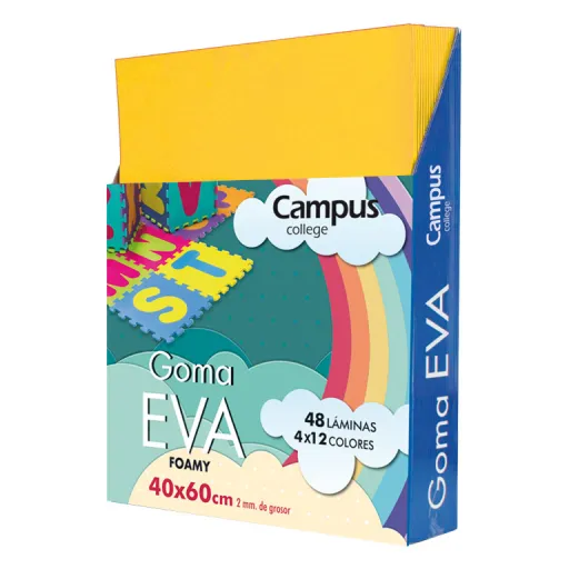 Folhas Eva Musgammi  Campus 40X60 Amarelo