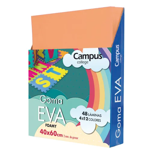 Folhas Eva Musgammi  Campus 40X60 Vermelho 10Un.