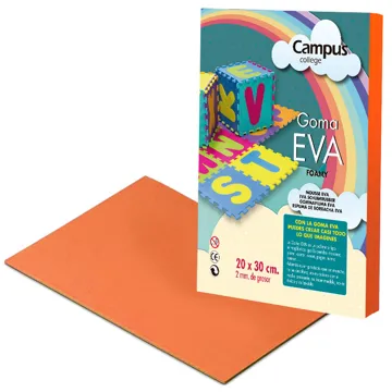 Folhas Eva Musgammi  Campus 40X60 Laranja 10Un.