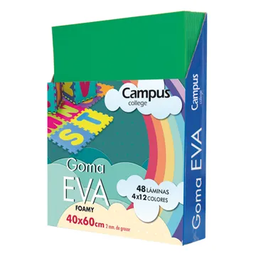 Folhas Eva Musgammi  Campus 40X60 Verde Maça 10Un.