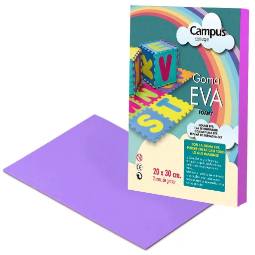 Folhas Eva Musgammi  Campus A4 Roxo 10Un.