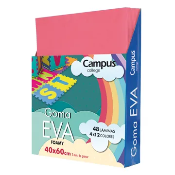 Folhas Eva Musgammi  Campus A4 Rosa 10Un.