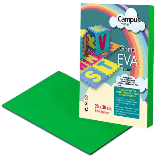 Folhas Eva Musgammi  Campus A4 Verde Bilhar 10Un.