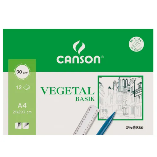 Papel Vegetal A4 95GR 12Fls Canson