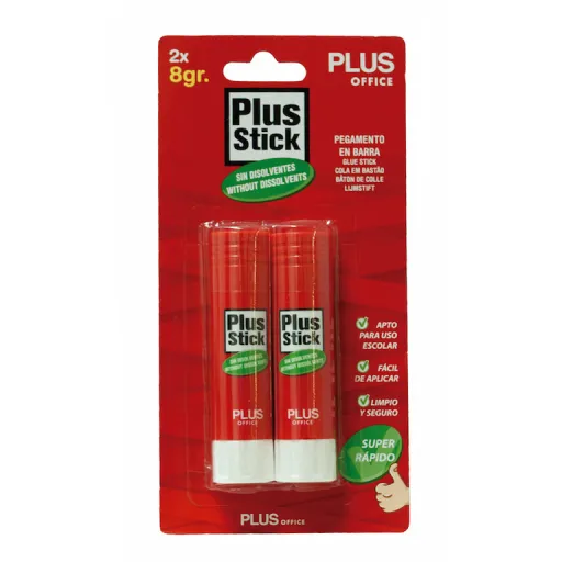 Cola Stick Plus Pequeno 8GR Branco 2