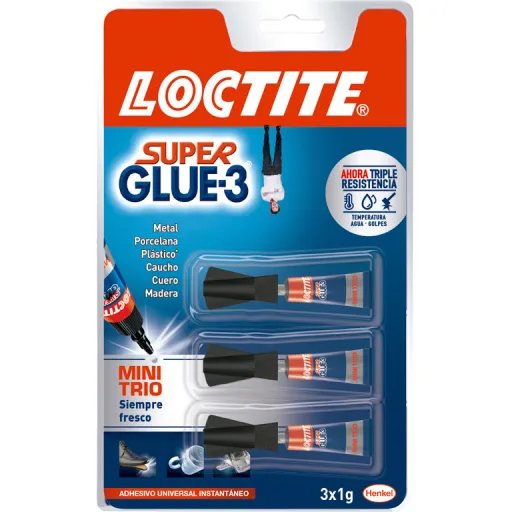 Cola Loctite S.Glue MINITR.3X1GR