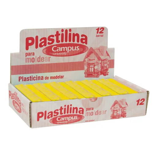 Plasticina Campus Médio 200G Amarelo