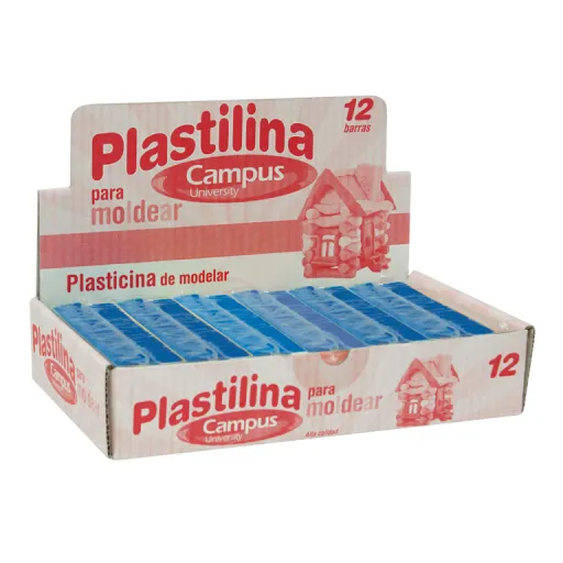 Plasticina Campus Médio 200G Azul