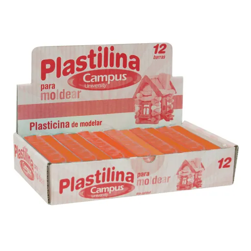 Plasticina Campus Médio 200G Laranja