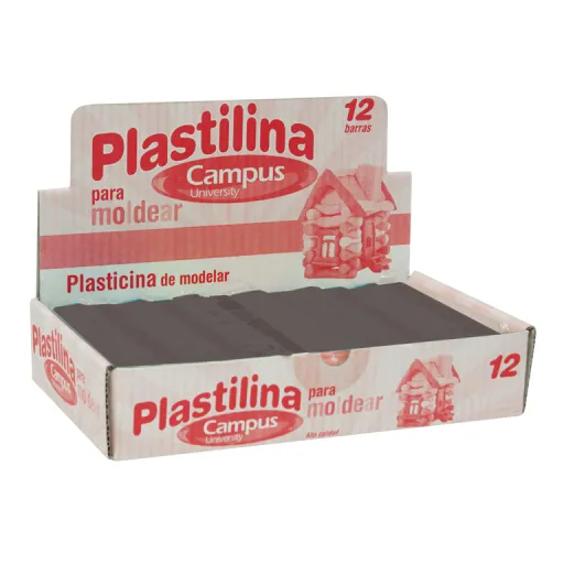 Plasticina Campus Médio 200G Preto