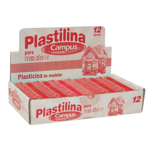 Plasticina Campus Médio 200G Vermelho