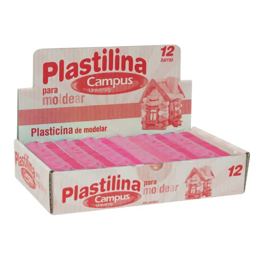 Plasticina Campus Médio 200G Rosa