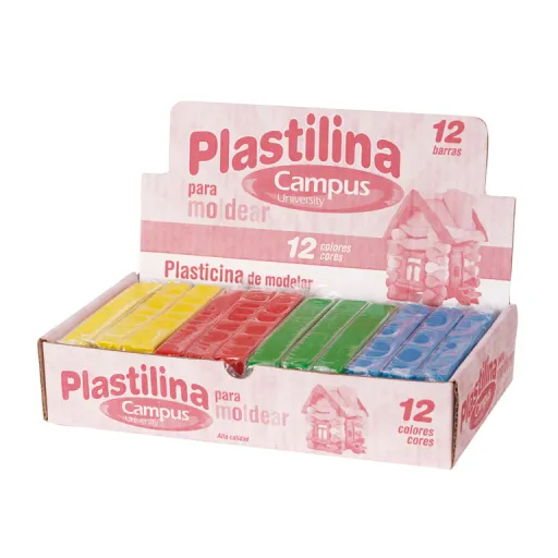 Plasticina Campus Médio 200GR 12un.