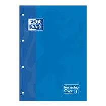 Recargas de Folhas Oxford A4 80Fls Quadricula 5mm Azul