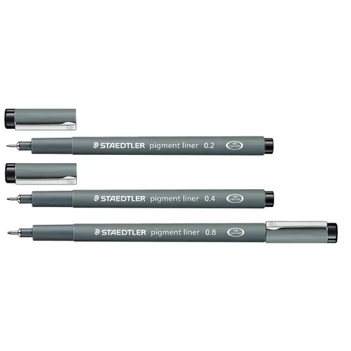 Marcador Fineliner Staedtler 0,4mm Preto