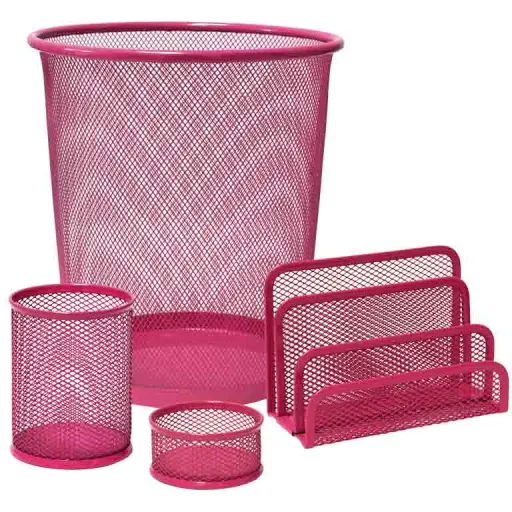 Conjunto de Secretária Mk Rede 4U Rosa