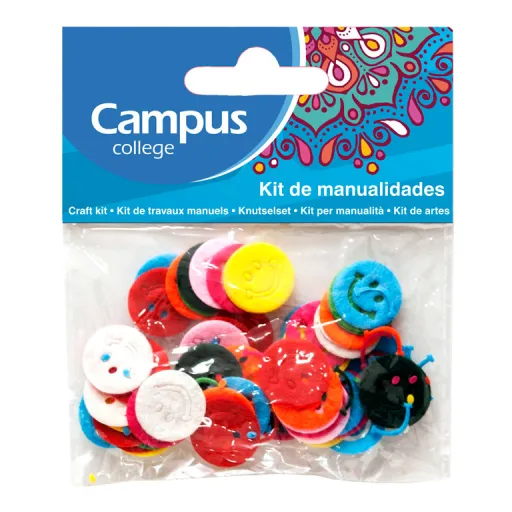 Kit Manualidades Campus Caras Felpa