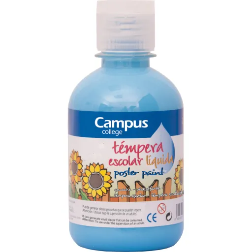 Tinta para Dedos Campus 250GR Azul Cyan