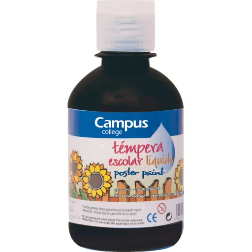 Tinta para Dedos Campus 250GR Preto