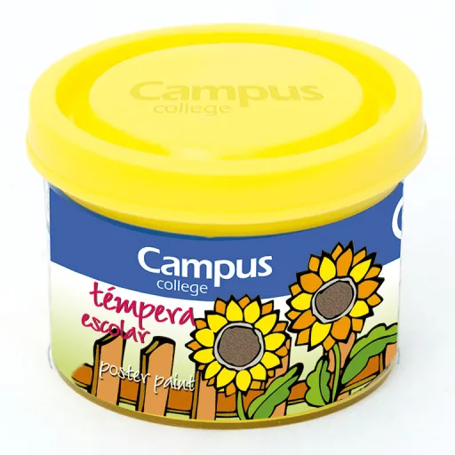 Tinta para Dedos Líquida Campus 40ML Amarelo  5 Un.