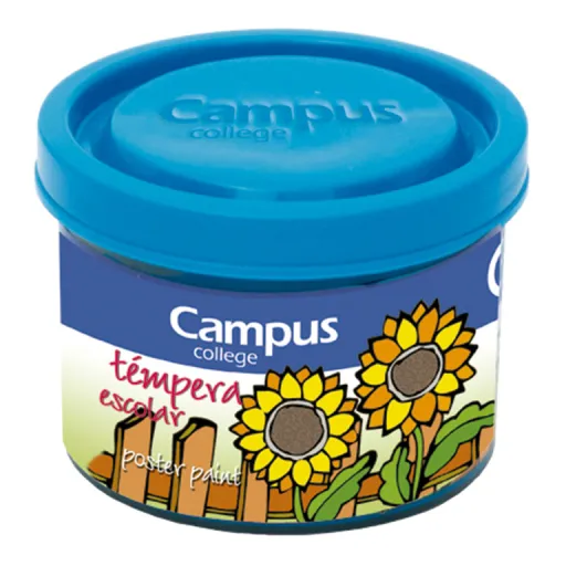 Tinta para Dedos Líquida Campus 40ML Azul Cyan  5 Un.