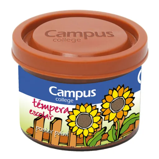 Tinta para Dedos Líquida Campus 40ML Castanho  5 Un.