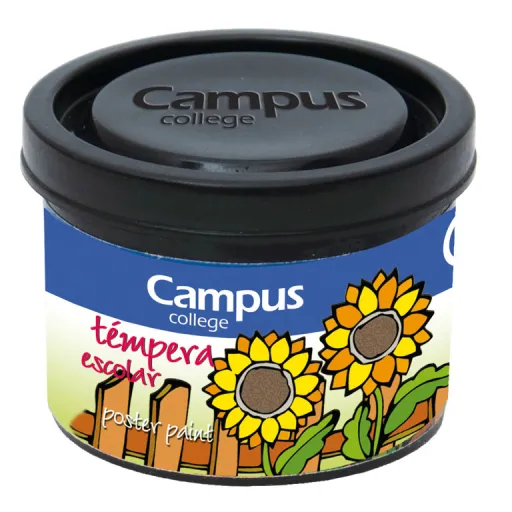 Tinta para Dedos Líquida Campus 40ML Preto  5 Un.